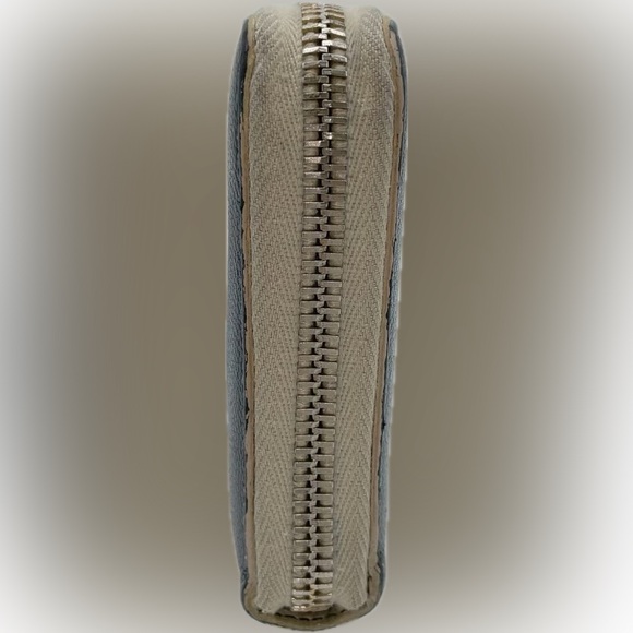 Yves Saint Laurent YSL Black Patent Leather Wallet White Accents & Box Rare - Picture 7 of 15